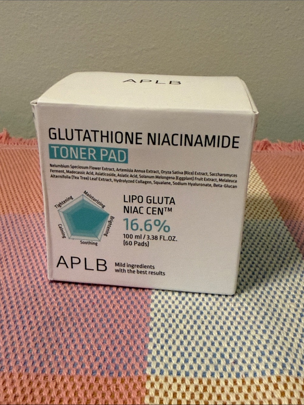 APL Glutathione Niacinamide Toner Pad